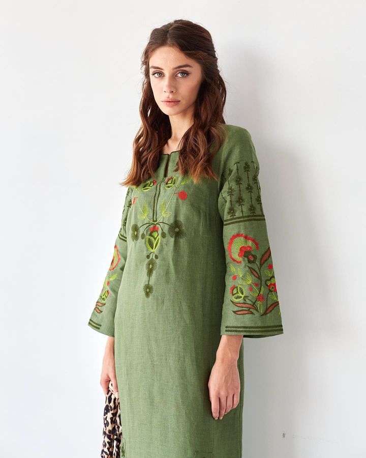 Embroidered boho dress buy